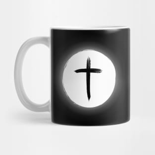 Christian Cross Solar Eclipse - White Edition Mug